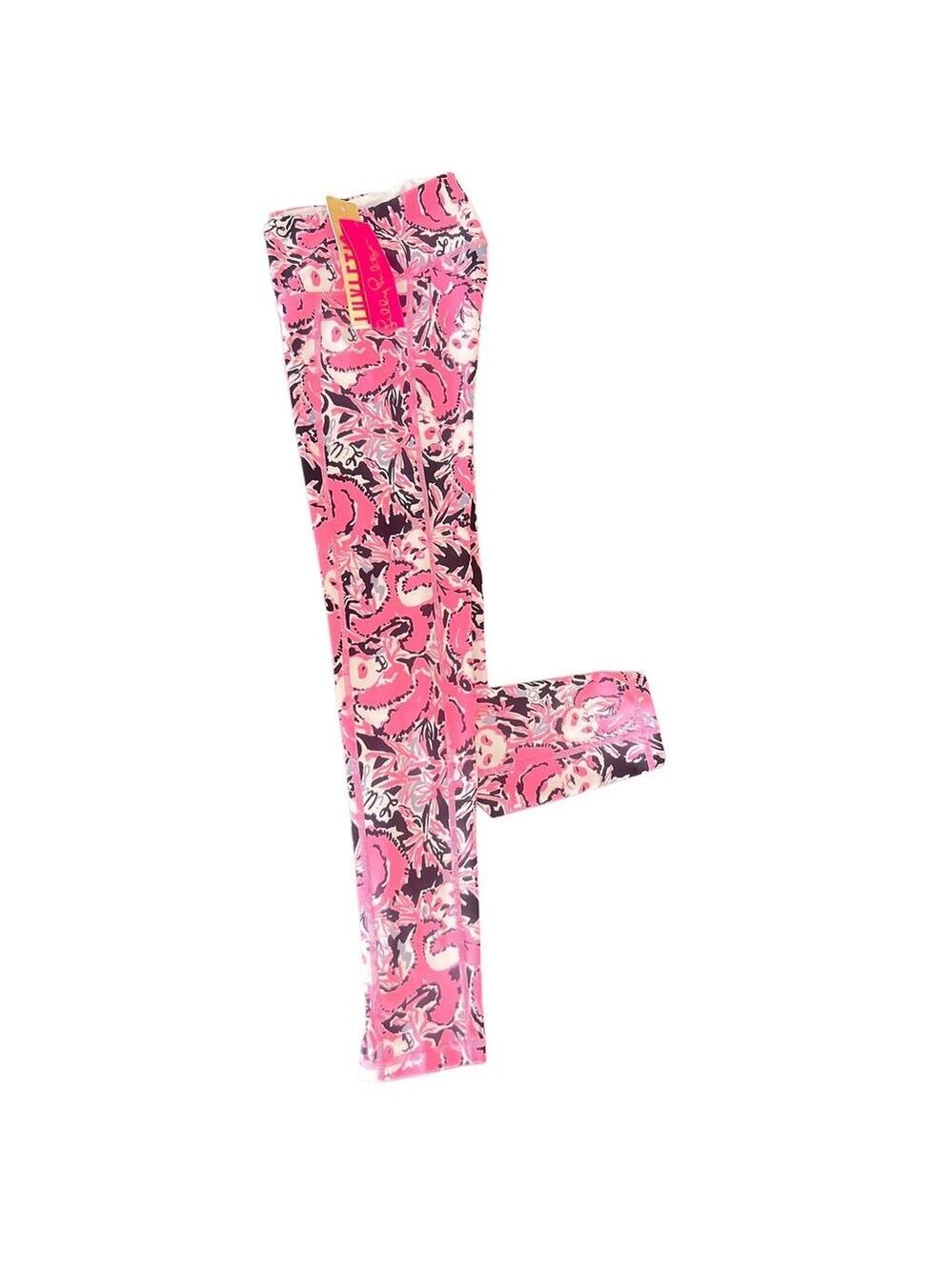 Lilly Pulitzer Women Size XXS Weekender Pink Panda Hanging with my Boo Leggings